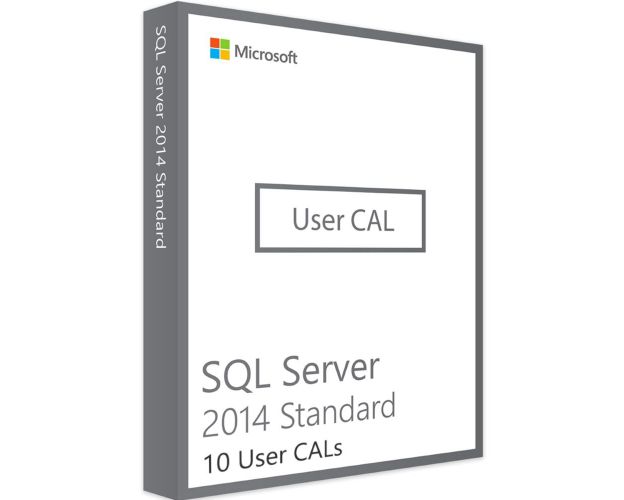 SQL Server 2014 Standard - 10 User CALs, Client Access Licenses: 10 CALs, image 