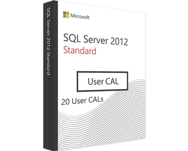 SQL Server 2012 Standard - 20 User CALs, Client Access Licenses: 20 CALs, image 