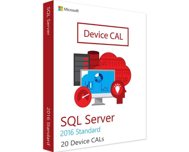 SQL Server Standard 2016 - 20 Device CALs, Client Access Licenses: 20 CALs, image 