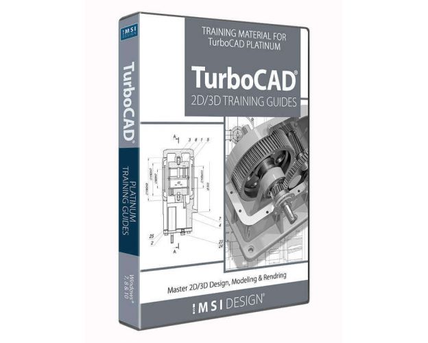 2D/3D Training Guide Bundle for TurboCAD, English, image 