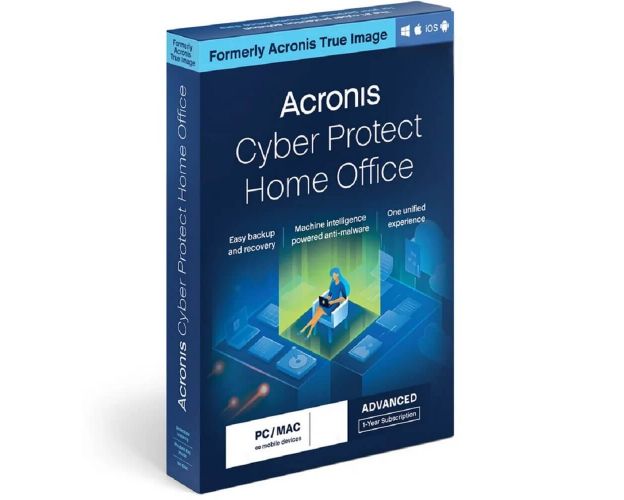 Acronis Cyber Protect Home Office Advanced 2024-2025, Time and Storage: 1 year + 250 Cloud Storage, Devices: 3 Devices, image 