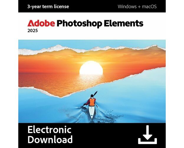 Adobe Photoshop Elements 2025, Versions: Windows, Type of license: New, image 